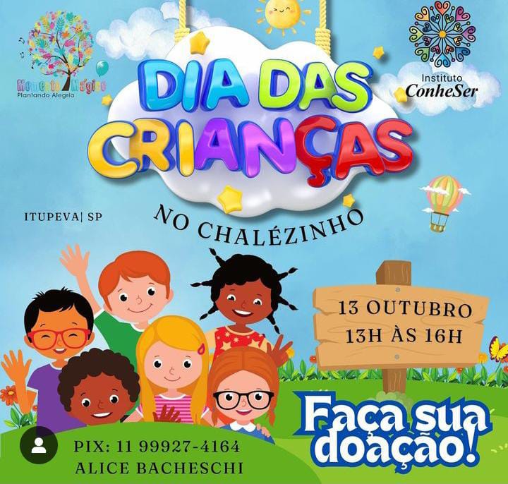 Instituto Conhecer arrecada doações para festa de “Dia das Crianças”